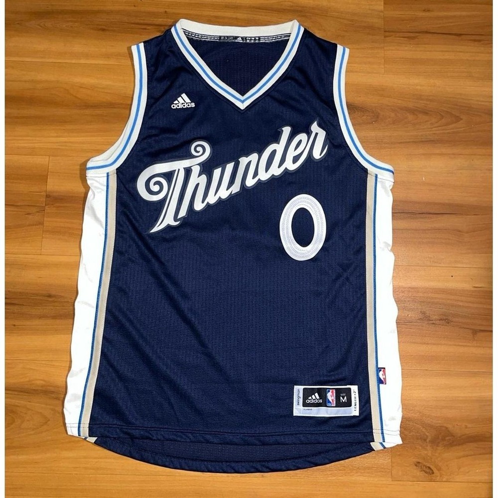 Adidas Oklahoma City Thunder Russell Westbrook #0 Christmas Day Swingman Jersey